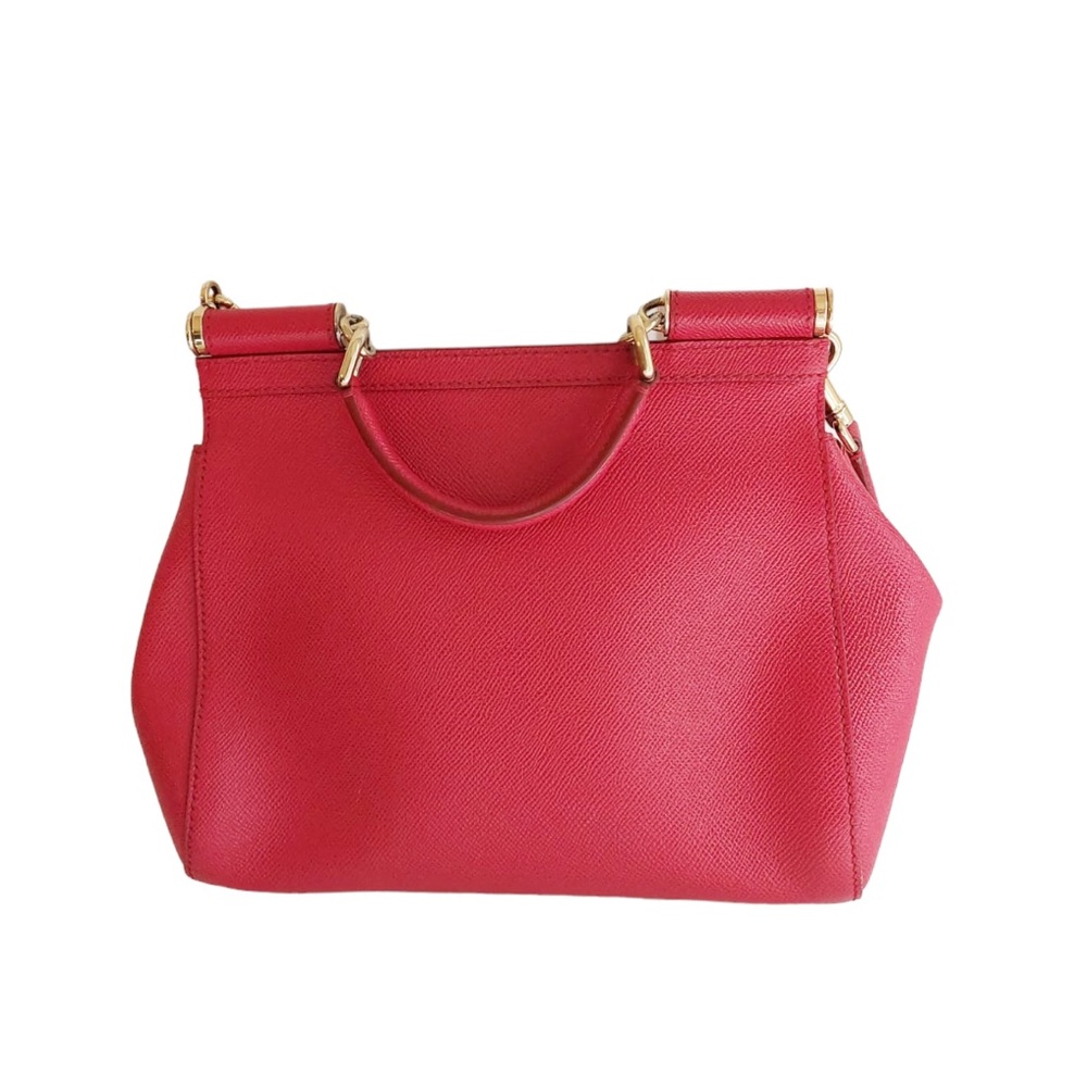 Dolce & Gabanna Sicily Bag Red Leather - Picture 4 of 8